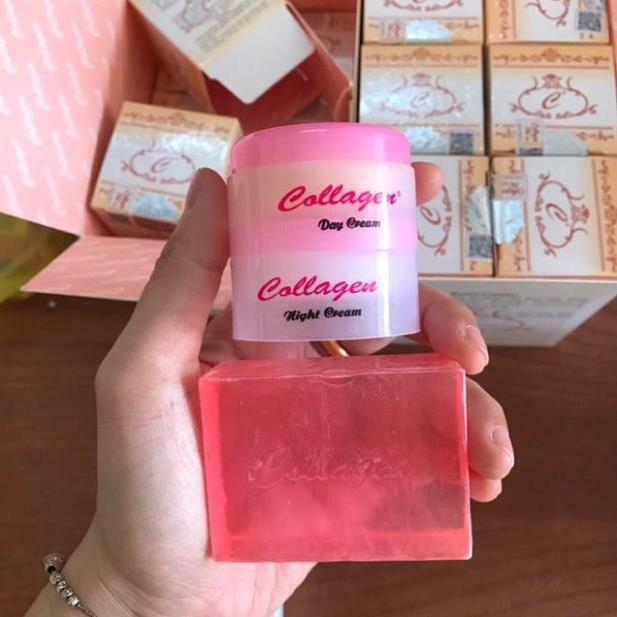 Bộ Kem ngày đêm và soap collagen vite plus IDNSA