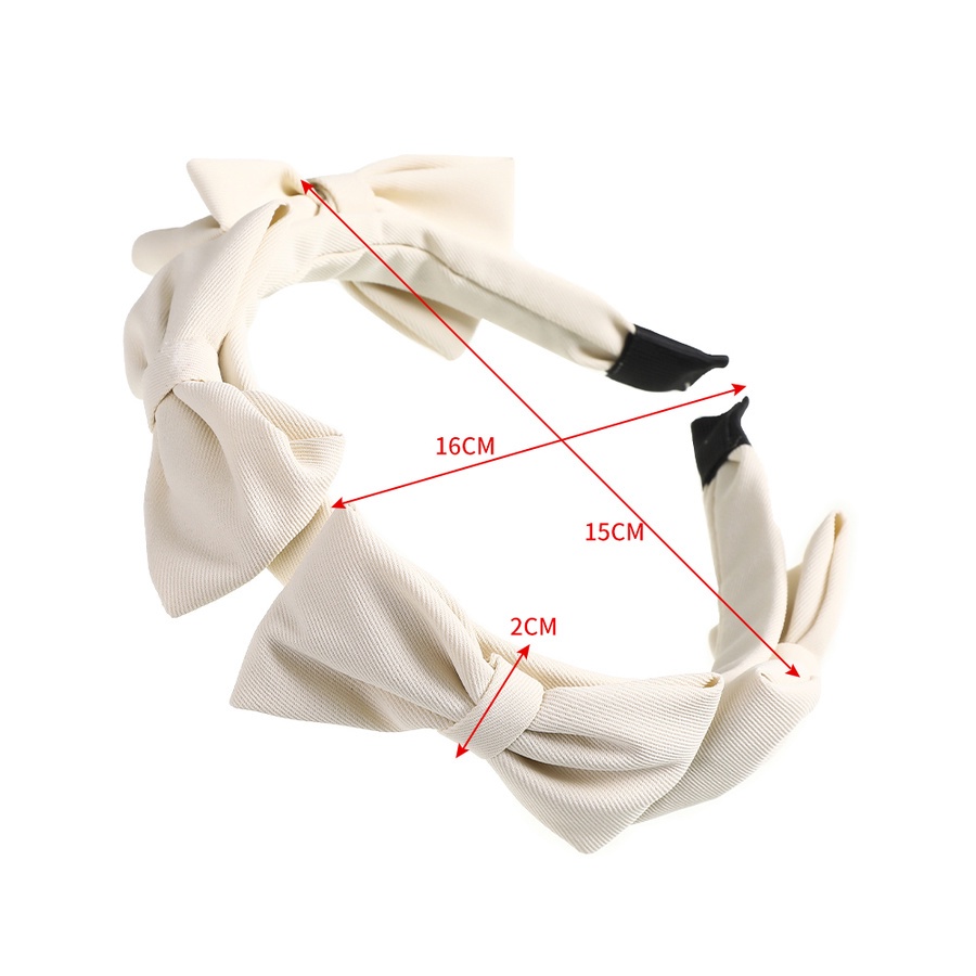 Băng Đô Nơ Màu Trơn Phong Cách Hàn Quốc Cho Nữ