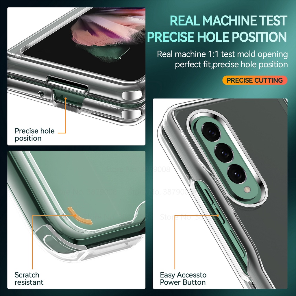 Ốp Điện Thoại Trong Suốt Siêu Mỏng Cho Samsung Galaxy Z Fold 3 5G SS Z Fold4 5G Z Flod 2 Fold 4 / 3 SS Z Fold 5 5G