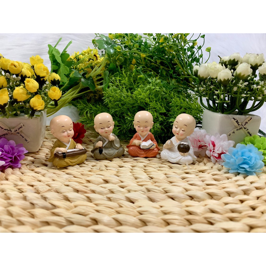 Bộ 4 tượng chú tiểu cầm kỳ thi họa ( Mẫu độc quyền ) | BigBuy360 - bigbuy360.vn