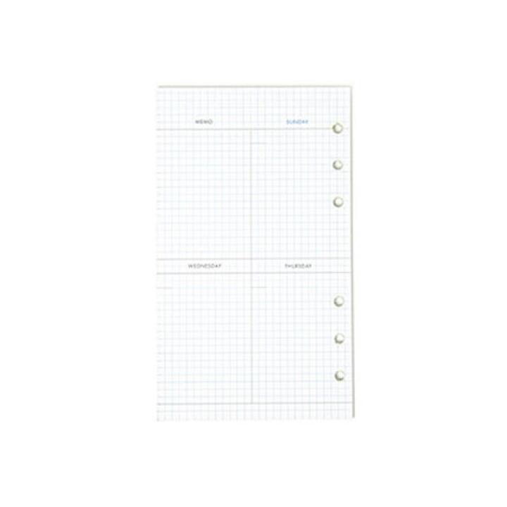 Sổ Lịch Trình ARTBOX Hàn Quốc Ghi Chép Hàng Tuần Thiết Kế Kẻ Ô Tiện Dụng