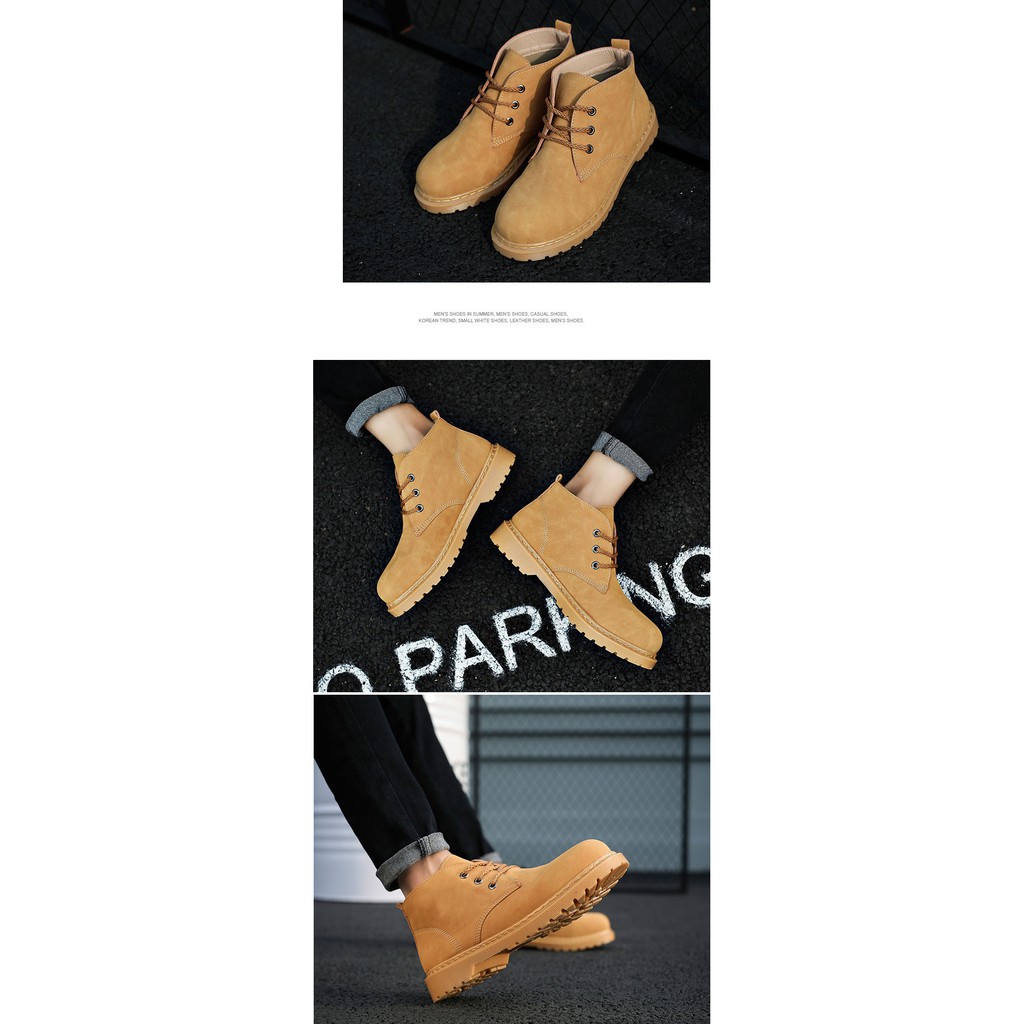 GIẦY đẹp Giày boots nam cổ cao kiểu da lộn DD479 shop ĐỊCH ĐỊCH DD479 chuyên giày sneaker nam giá tốt . . ;