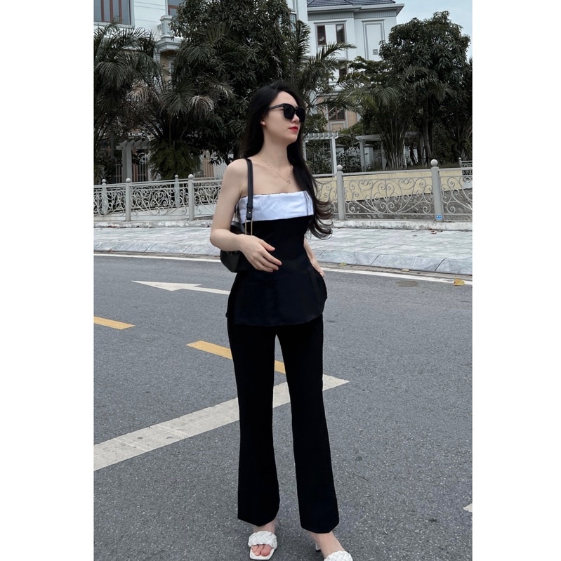 Quần vải ống đứng KR thời trang nữ Q999