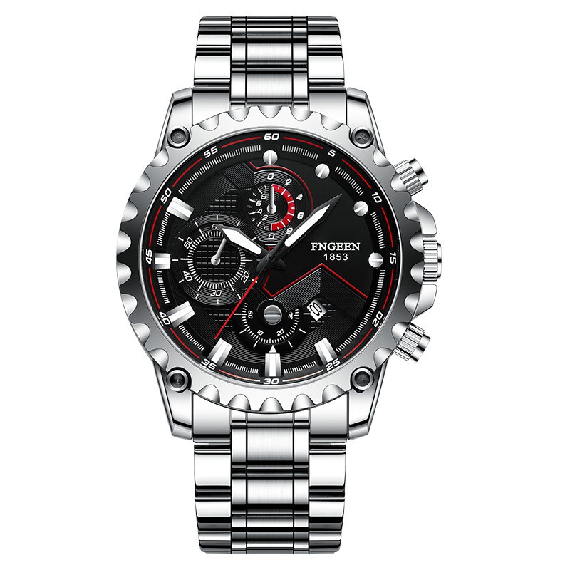 Đồng hồ nam chính hãng Fngeen ORIGINAL STAINLESS IMPORT FLAVO JAM078S3 SILVER ORI BRANDED L6D8 chống thấm nước chất lượng cao