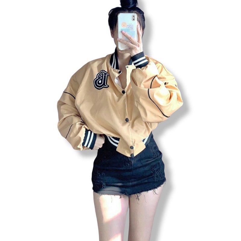 ÁO KHOÁC BOMBER NỮ CHẤT DÙ 2 LỚP FORM SIÊU CHUẨN  - ĐĂNG QUANG CLOTHER