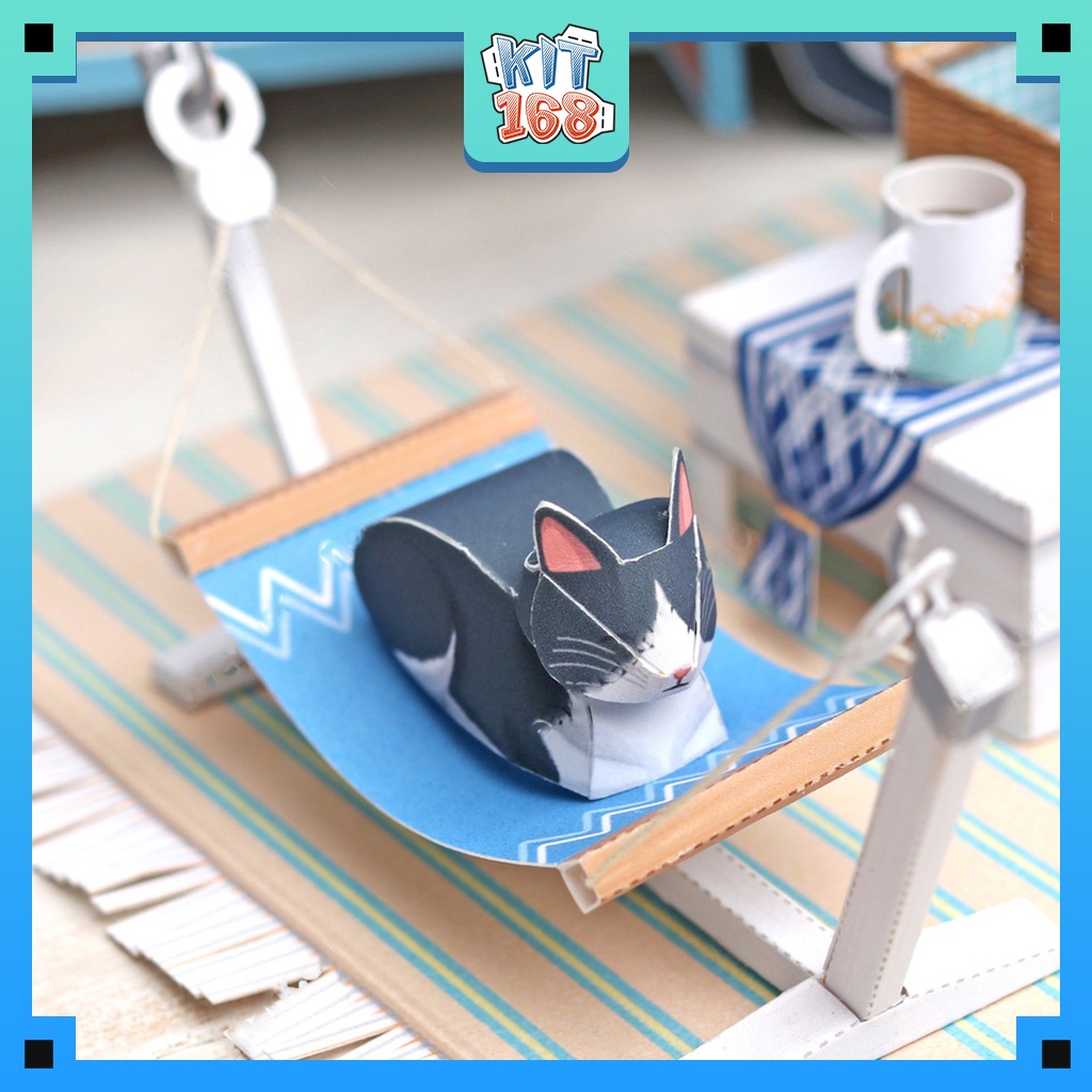 Mô hình giấy kiến trúc Xe du lịch cắm trại