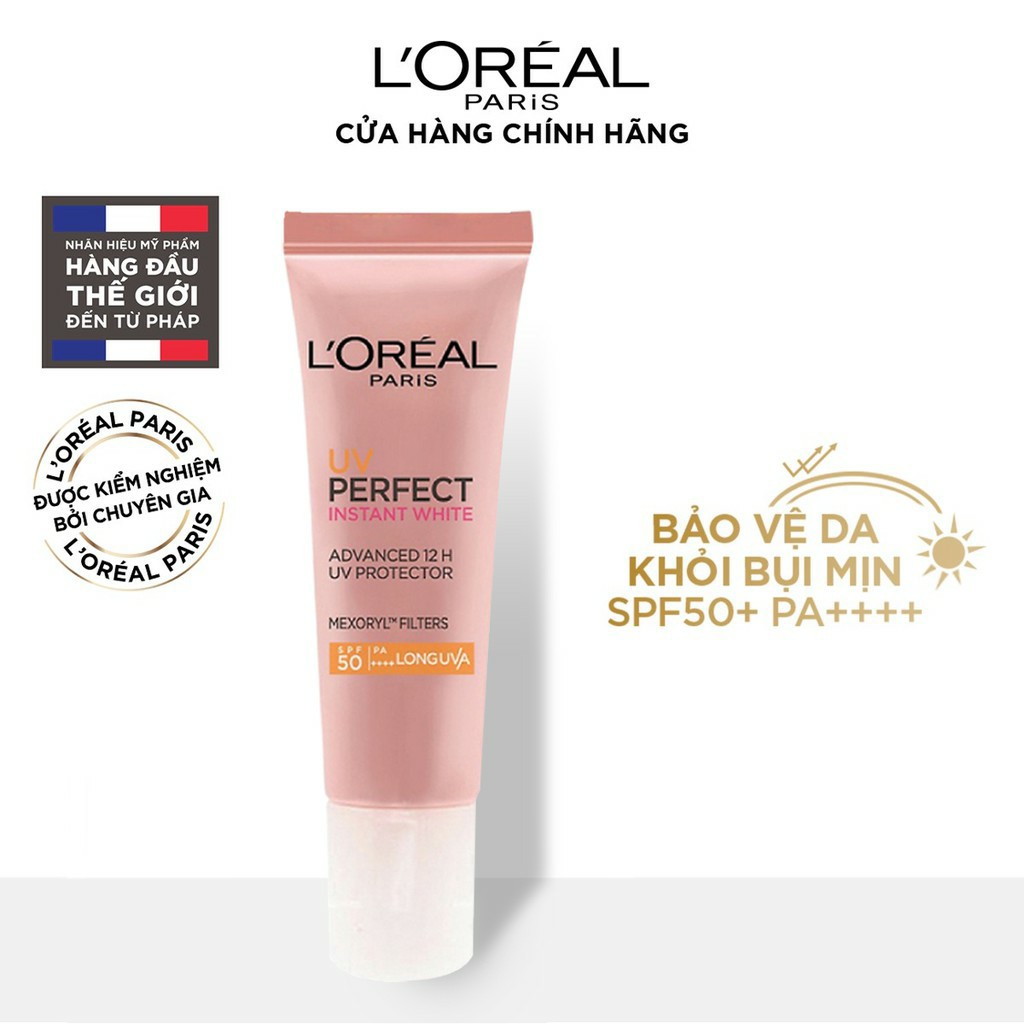 Kem chống nắng L'Oreal Paris UV Perfect trắng sáng tức thì 15ml
