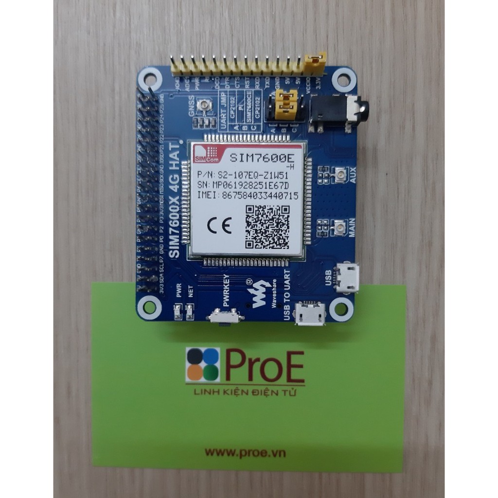 SIM 7600E-H 4G HAT (sử dụng tương thích với Raspberry Pi) | BigBuy360 - bigbuy360.vn