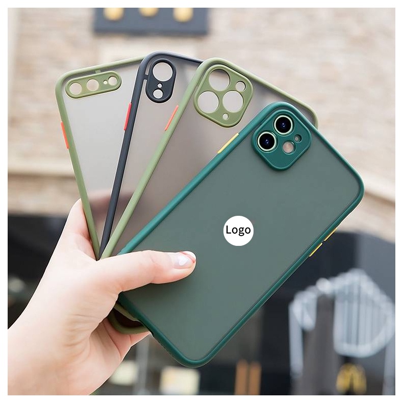 Ốp điện thoại mềm màu kẹo bảo vệ camera cho Iphone 11 12 Pro Max 6 6s 7 8 Plus Xr Xsmax X Xs Se 2020