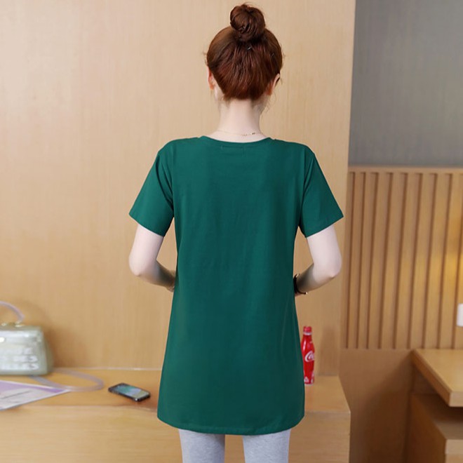 Áo thun màu trơn tay ngắn cho phụ nữ mang thai