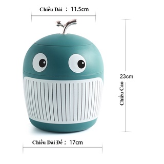 Thùng rác mini cá voi để bàn siêu Cute