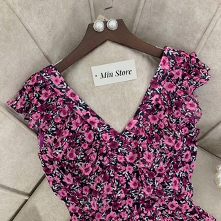 Váy hoa cổ tim siêu xinh