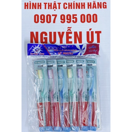 bàn chãi đánh răng mỹ nguyên vĩ 12 cây