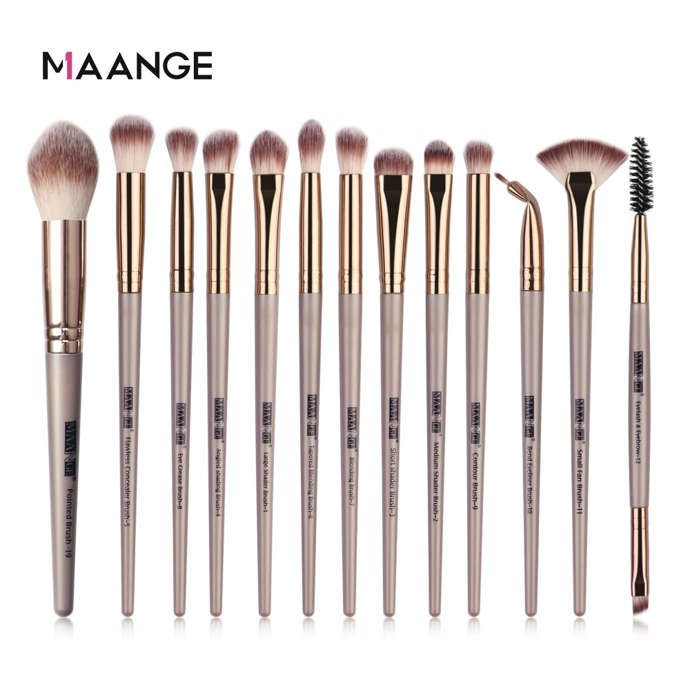 Bộ 13 Cọ Trang Điểm MAANGE Chuyên Nghiệp Giao Mầu Ngẫu Nhiên