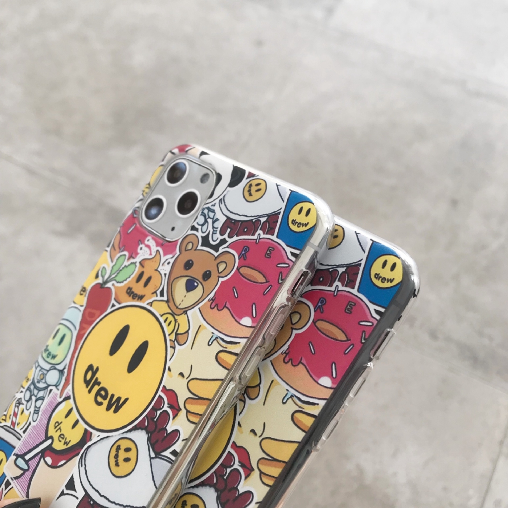 Ốp điện thoại trong trang trí họa tiết mặt cười đẹp mắt cho Apple iPhone11 Pro 6/6s 7/8plus X/XS XR XSMAX | BigBuy360 - bigbuy360.vn