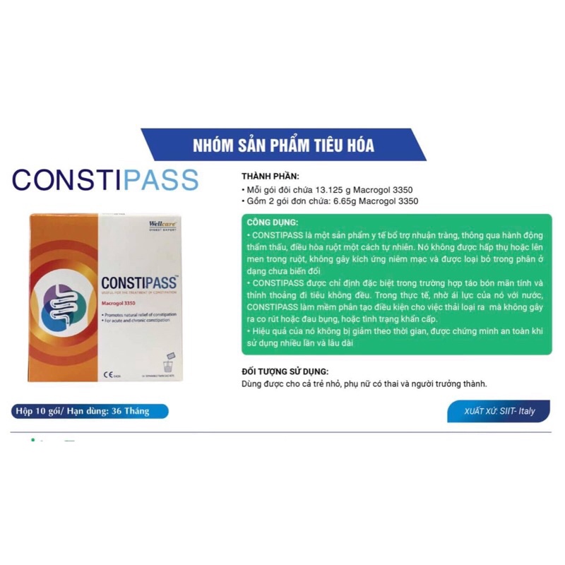 Constipass - giải quyết nỗi lo táo bón - hàng nhập khẩu