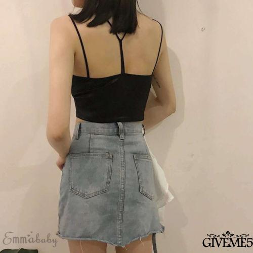 Áo Lửng Hai Dây Vải Satin Phối Ren Quyến Rũ Gợi Cảm Dành Cho Nữ