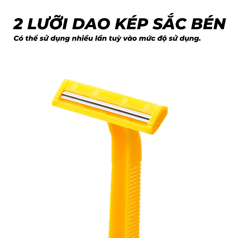 Set 24 cây dao cạo râu lưỡi kép Liyu - dao cạo râu 2 lưỡi cao cấp tiện lợi giá rẻ