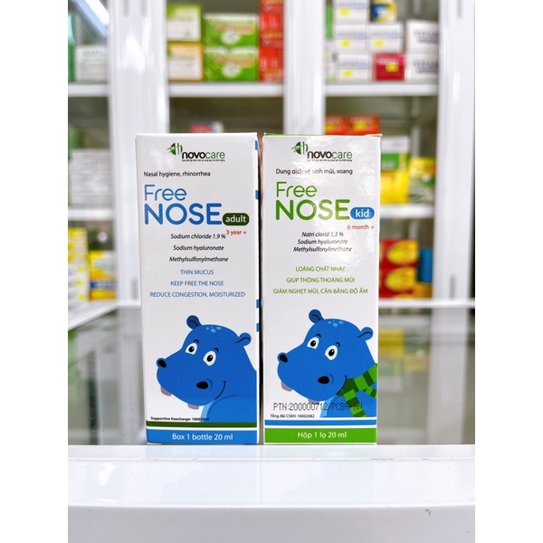 ✅ FREE NOSE làm loãng chất nhày, giúp thông thoáng mũi, giảm nghẹt mũi, cân bằng độ ẩm an toàn cho bé