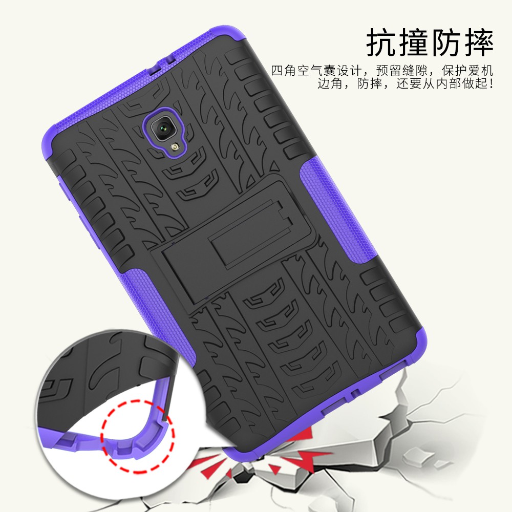 Ốp bảo vệ máy tính bảng bằng silicone chống sốc có giá đỡ cho Samsung Galaxy Tab A 8.0 2017 Sm-T380 T385