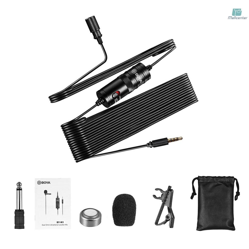 Micro Đa Hướng BOYA BY-M1 Có Kẹp Cổng 3.5mm Cho Máy Ảnh DSLR