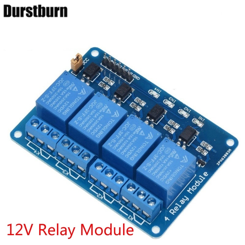 Mô Đun Rơ Le 4 Kênh 4 Channel relay Module 5V/12V cho Arduino ARM PIC AVR DSP