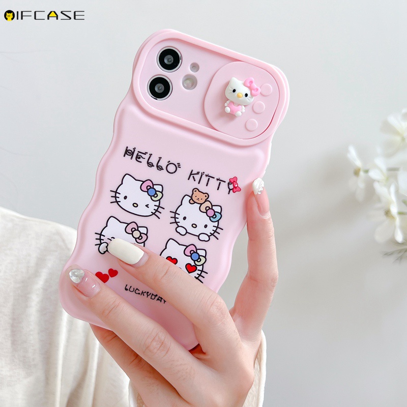 Ốp Điện Thoại Chống Sốc Họa Tiết Hello Kitty Cho iPhone 13 12 11 Pro Max XS Max XR X