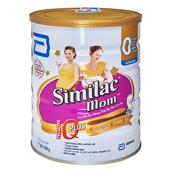 Sữa Bột Similac Mom IQ 900g Hương vani