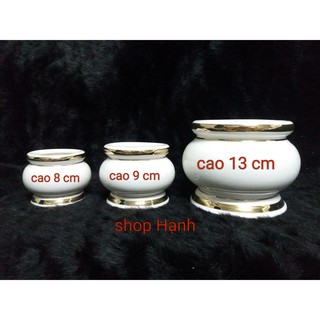 Lư hương đá trắng