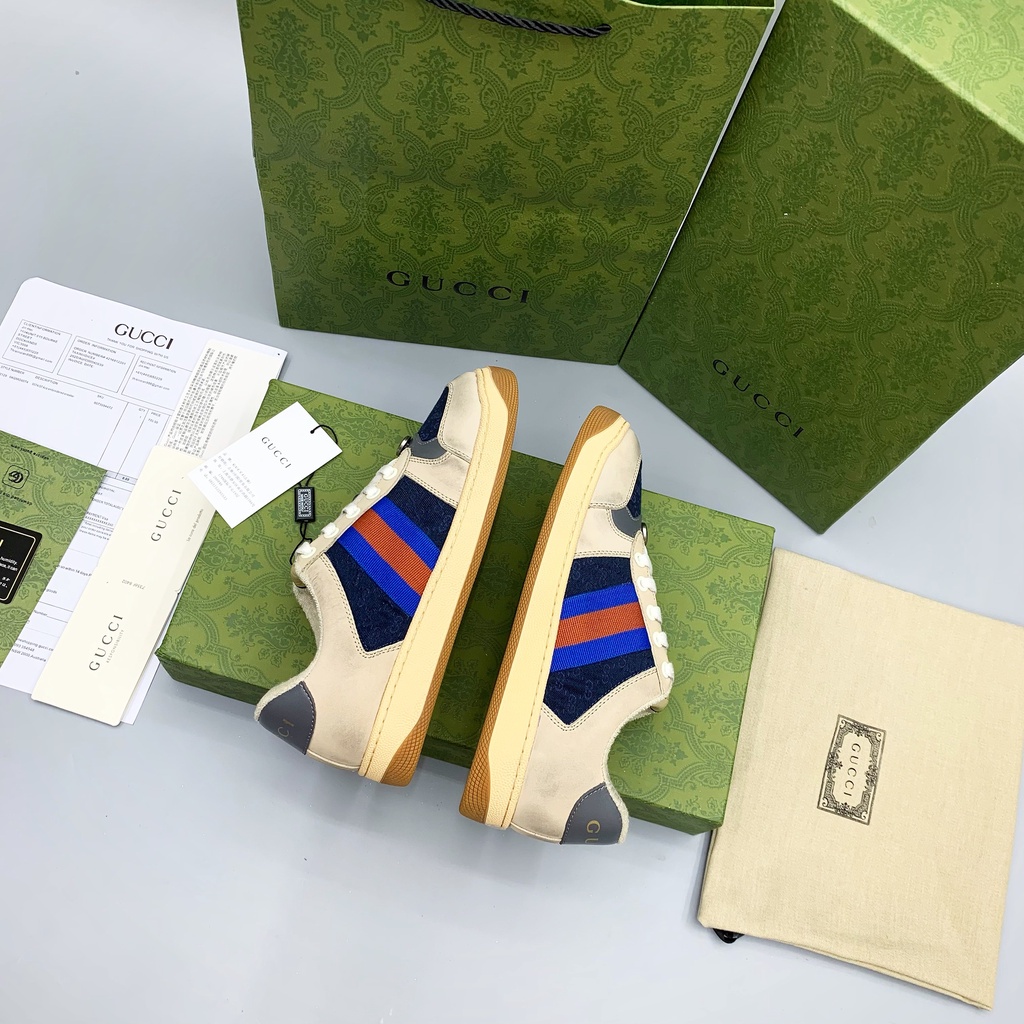 Giày thể thao ☀ FULL BOX BILL GIẤY GÓI ☀ Giày sneaker Gucci Sơn Tùng Like Authetic Da Lộn 11 On Web fullbox phụ kiện túi
