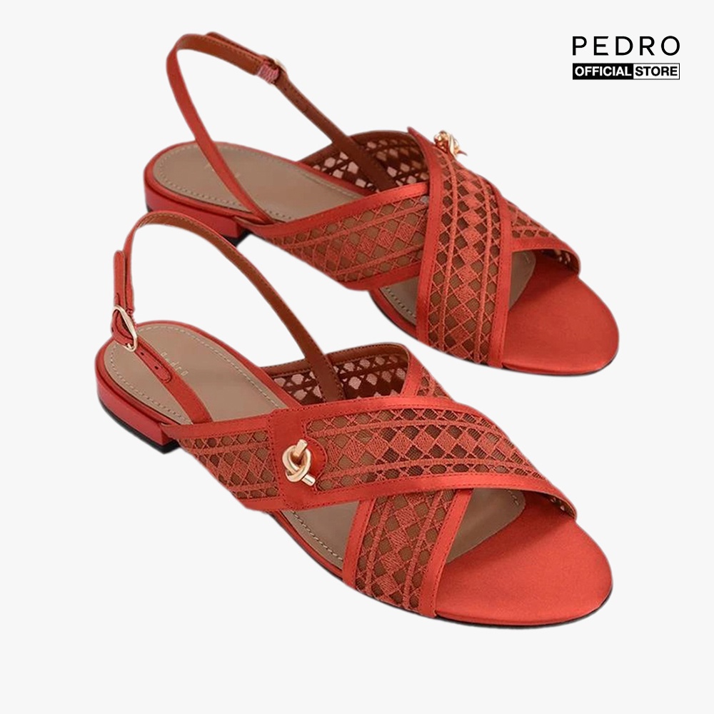 PEDRO - Giày sandal nữ quai chéo Mesh Slingback PW1-65490137-17