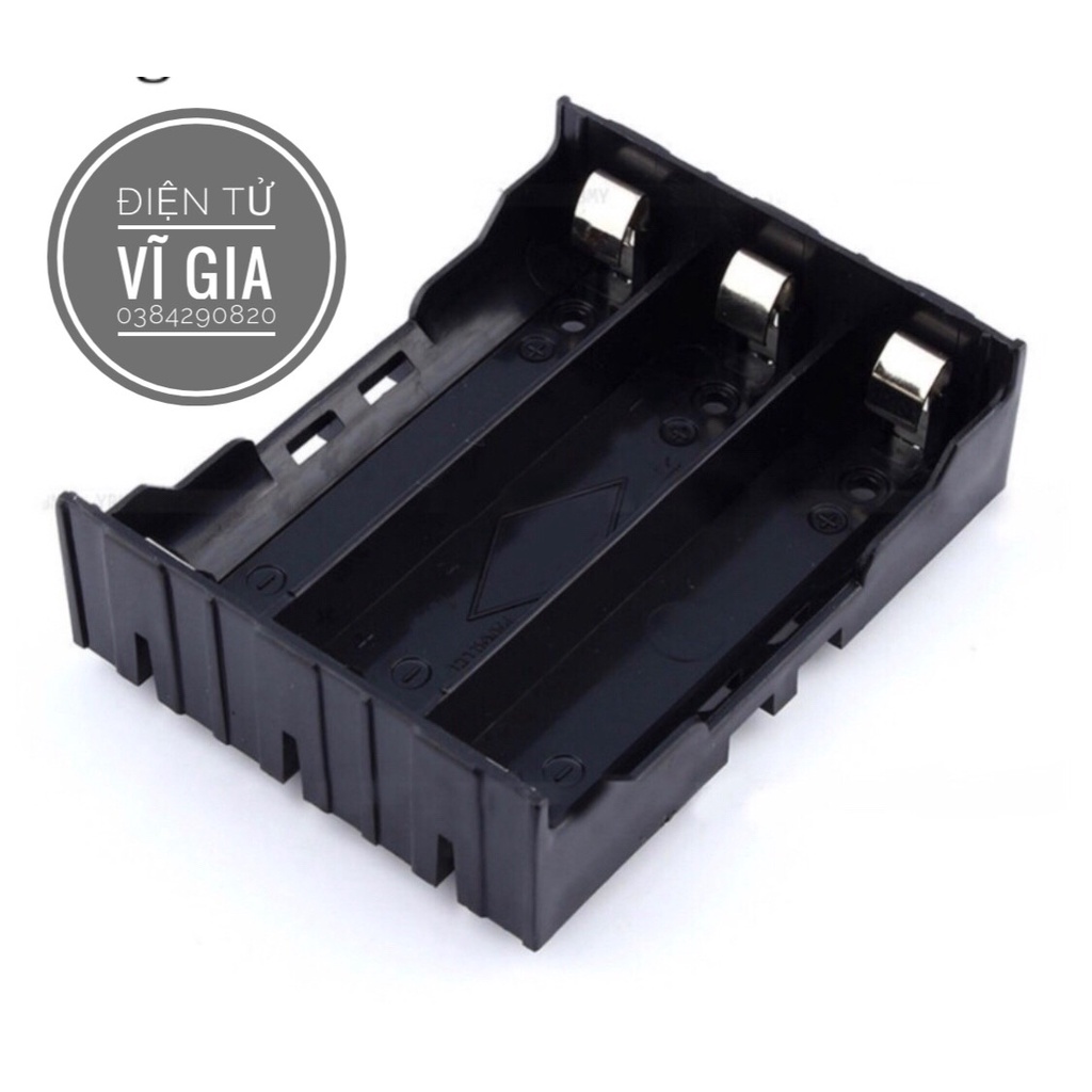 Khay 3 pin 18650 Chụi tải cao loại tốt, nhựa ABS