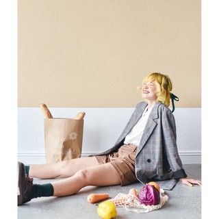 BLEUBIRD Áo khoác Plaid Blazer