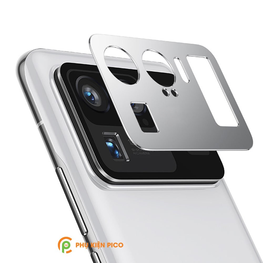 Dán camera Mi 11 Ultra khung kim loại bảo vệ an toàn camera sau - Ốp viền camera Xiaomi Mi 11 Ultra