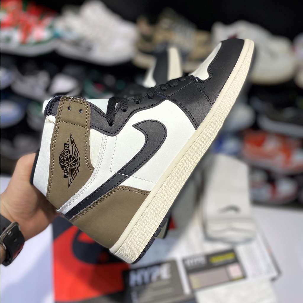 Giày sneaker nam nữ cổ cao : Jordan 1 retro high dark mocha | bản 1:1 .