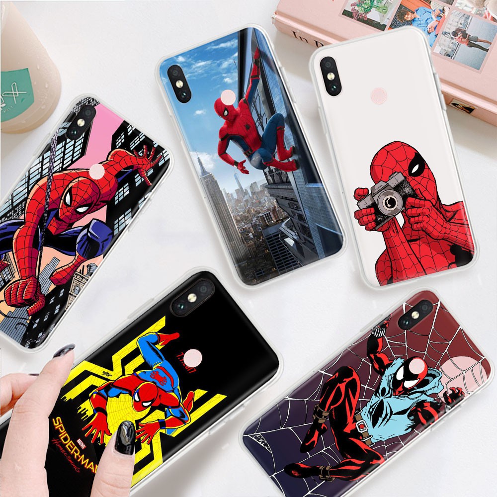 Ốp Điện Thoại Trong Suốt Họa Tiết Spiderman Cho Asus Zenfone 4 Selfie 3s Pro 3 Zoom Max Plus Pegasus 4s Tb115