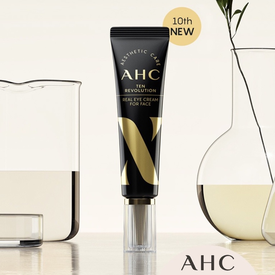 Kem dưỡng mắt AHC Ten Revolution Real Eye Cream For Face, kem mắt AHC chống nhăn Hàn Quốc mẫu mới