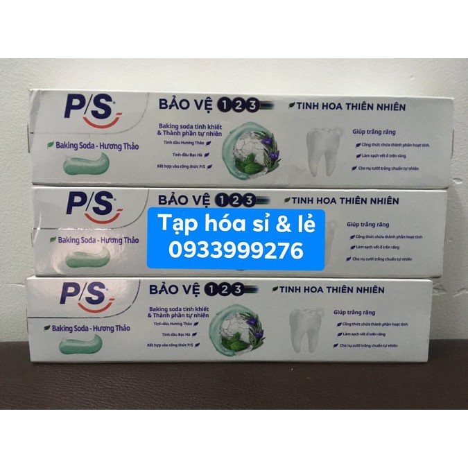 Kem đánh răng p/s soda Bảo Vệ 123 baking soda Hương Thảo 190g tặng 30g