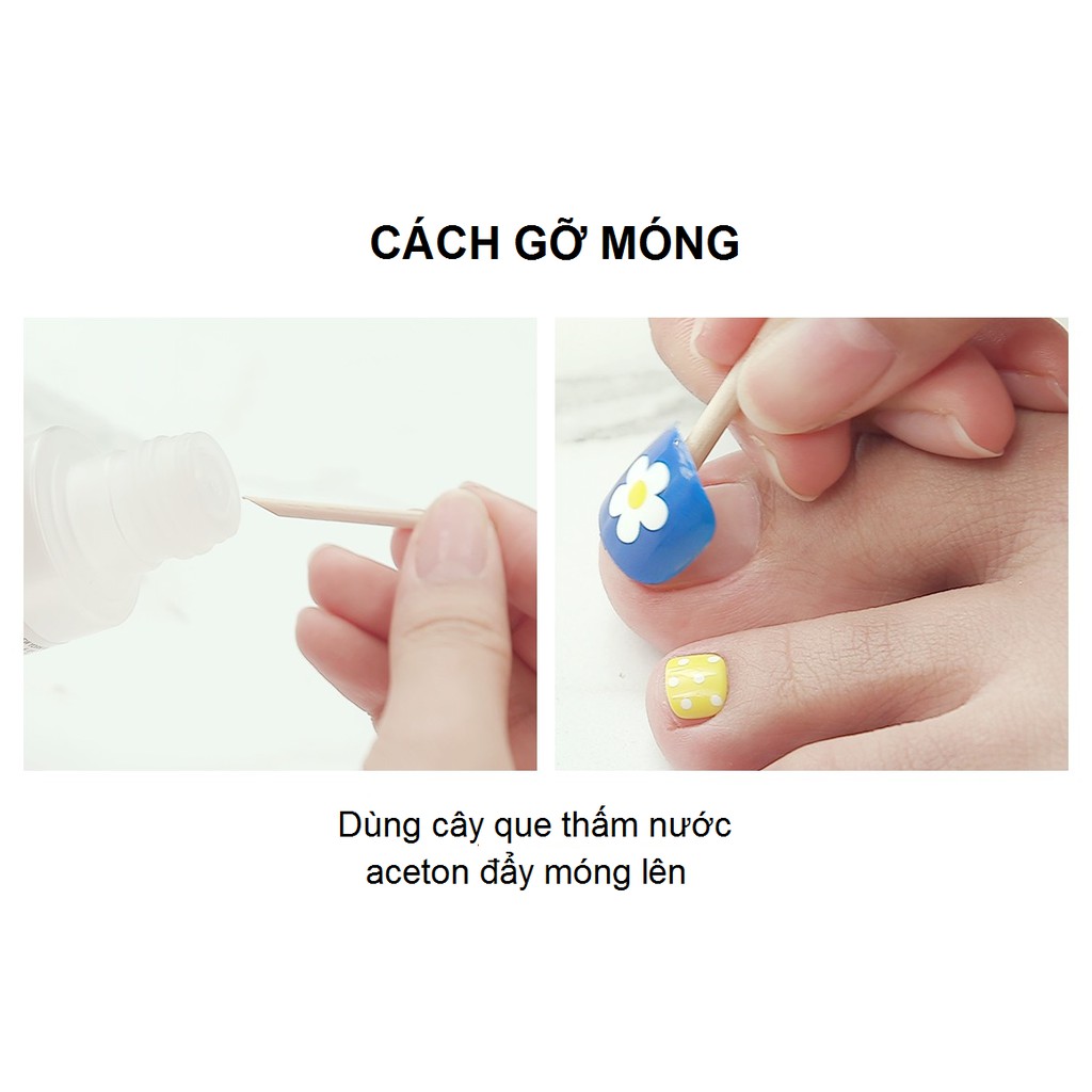 [BST Summer Vacance Look] Móng Chân Gel Tự Dán Press & Go Kiss New York Nail Box