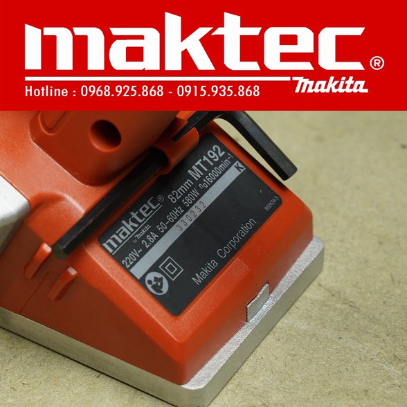 Máy bào gỗ Maktec chính hãng | Model : MT192 - 580w - 82mm