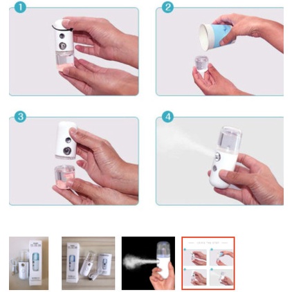 Máy Phun Sương Cầm Tay/ Chai Phun Sương Xịt Khoáng MINI NANO Giữ ẩm da mát da cấp tốc