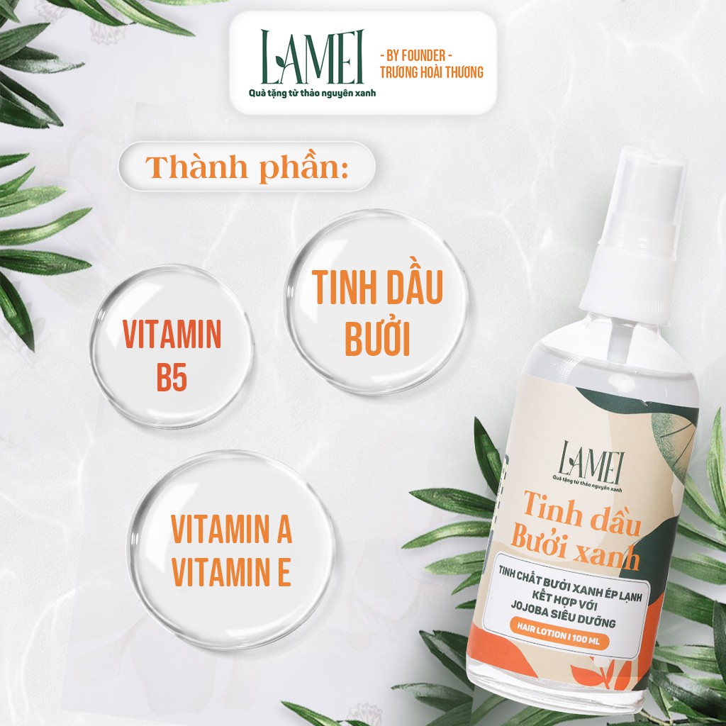 Dưỡng Tóc Tinh Dầu Bưởi Xanh Lamei 100ml | BigBuy360 - bigbuy360.vn
