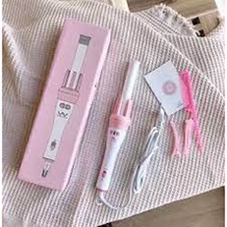 Máy uốn tóc làm xoăn xoay tự động 360 độ hàng chính hãng - bh 12 tháng