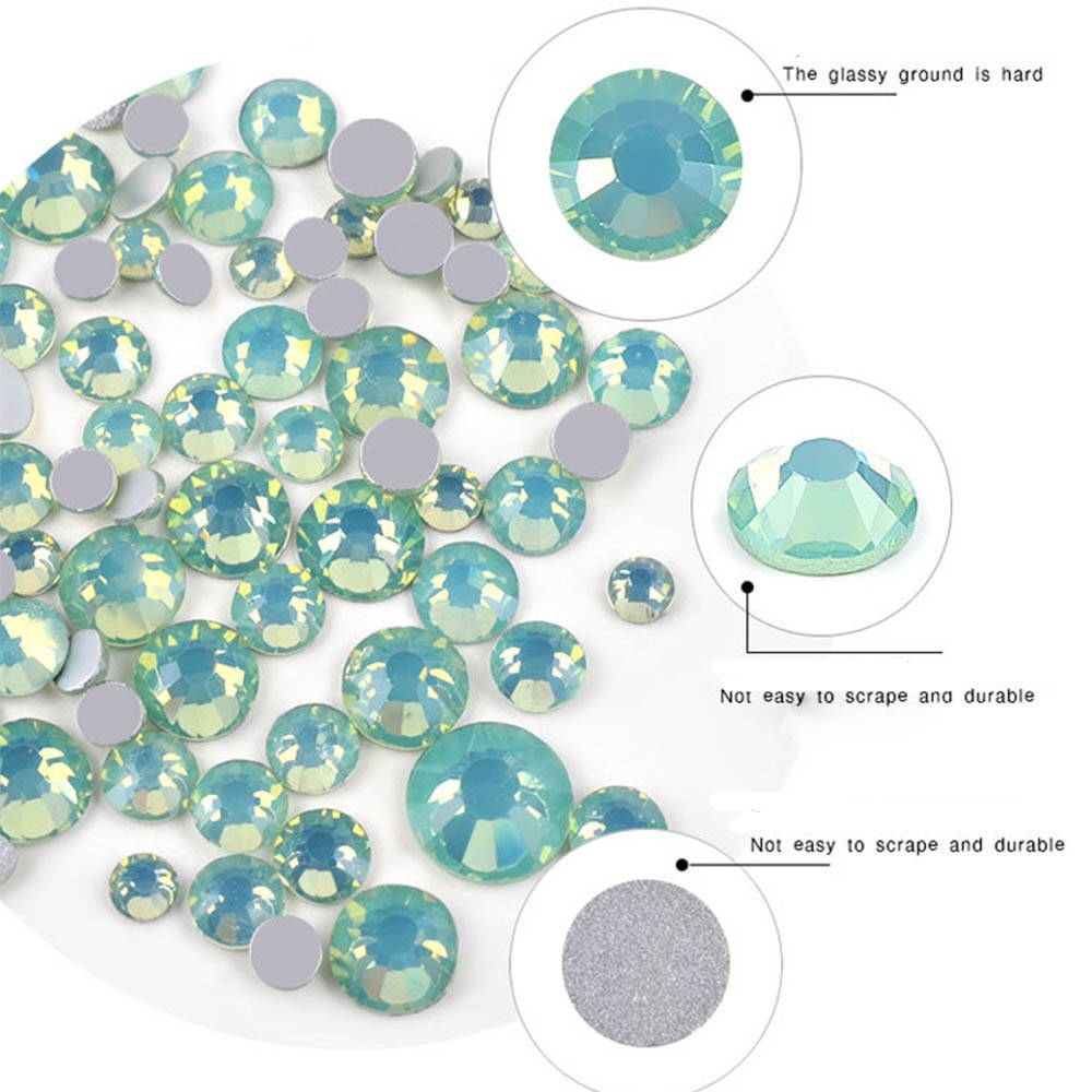 Gói hạt đá Opal 3D nhiều màu sắc trang trí móng nghệ thuật