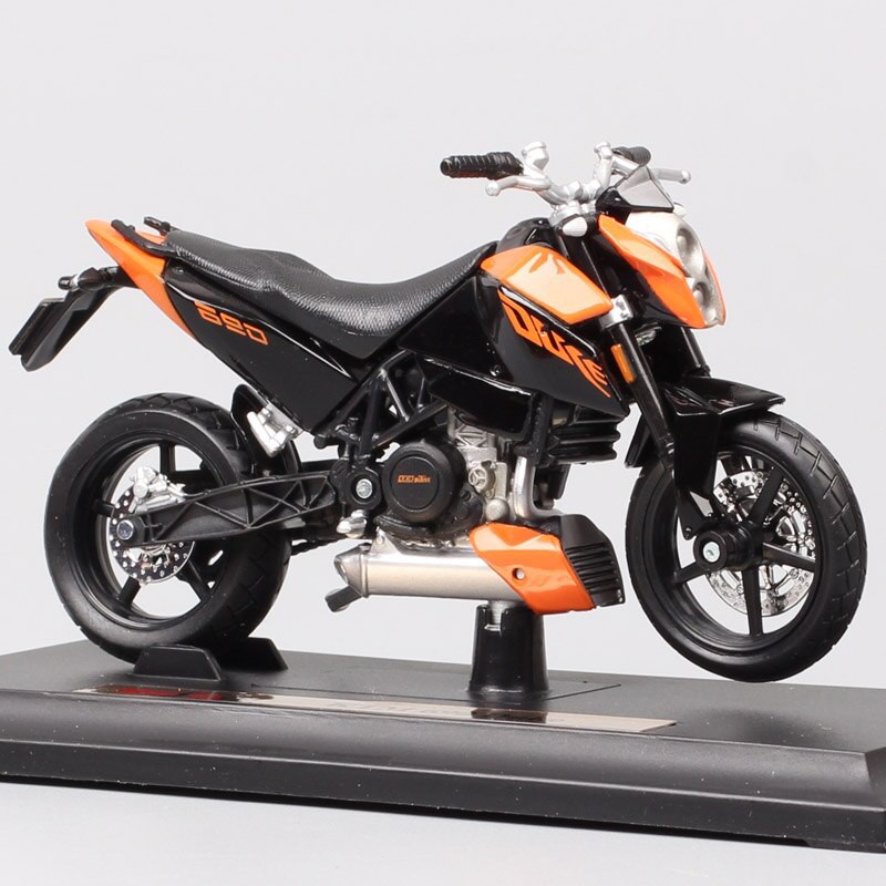 XE MÔ HÌNH - MOTO Siêu xe KTM 690 DUKE - MAISTO tỷ lệ 1:18