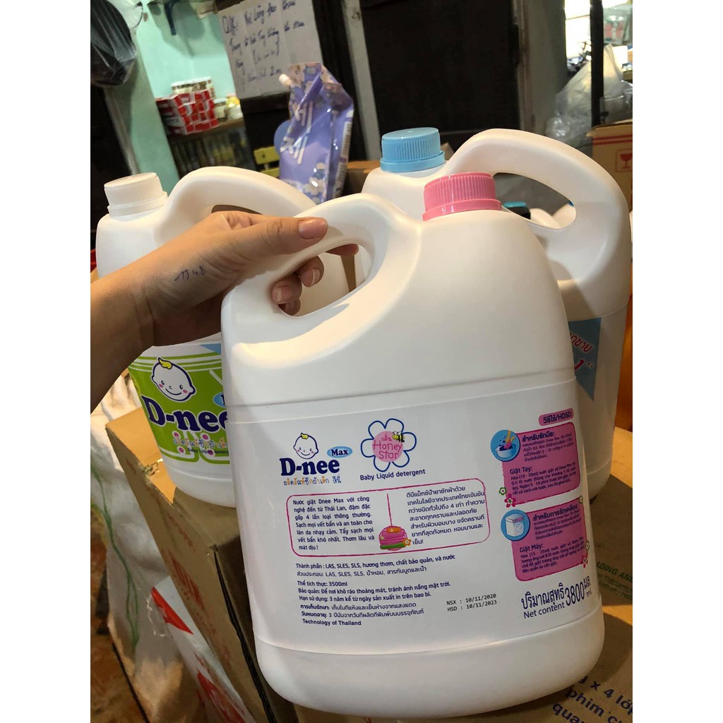 [BÁN CHẠY] NƯỚC GIẶT DNEE MAX 3800ML - THÁI LAN (LOẠI MỚI) CHÍNH HÃNG (giá tốt)