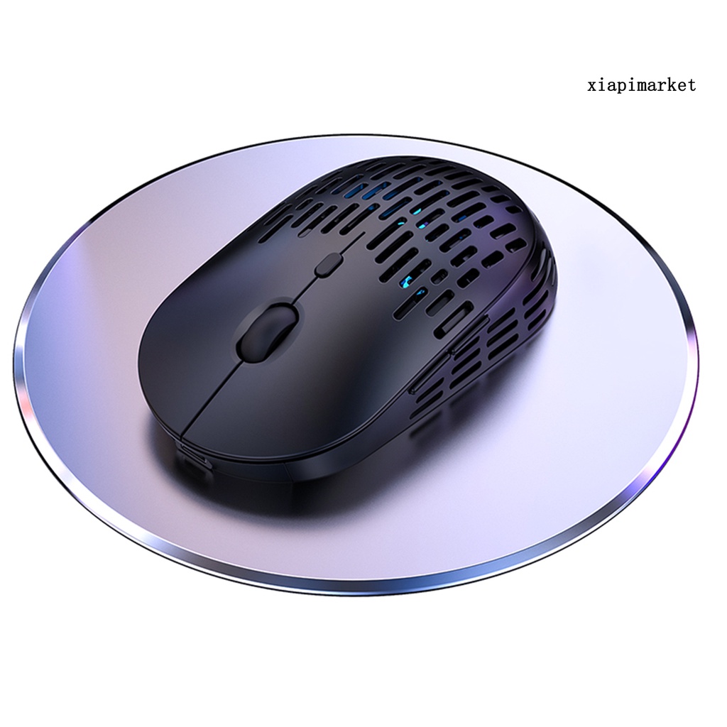 LOP_A6 RGB Light Hollow Wireless Mute Gaming Mouse PC Accessory for Home/Office