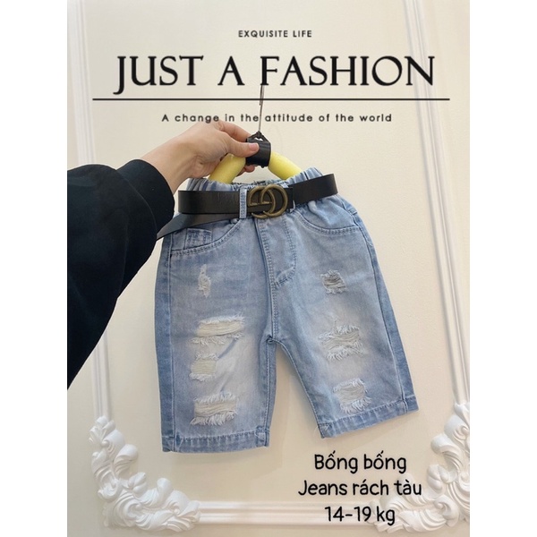 (tổng kho sỉ hy )quần jean ,bò ngố lửng rách hàng qc (10-25 kg)