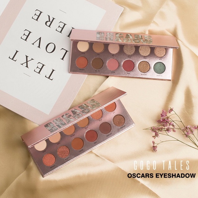 Bảng màu mắt Bảng Màu Mắt 12 ô GOGO TALES Oscars EyeShadow 18g [ màu như hình]