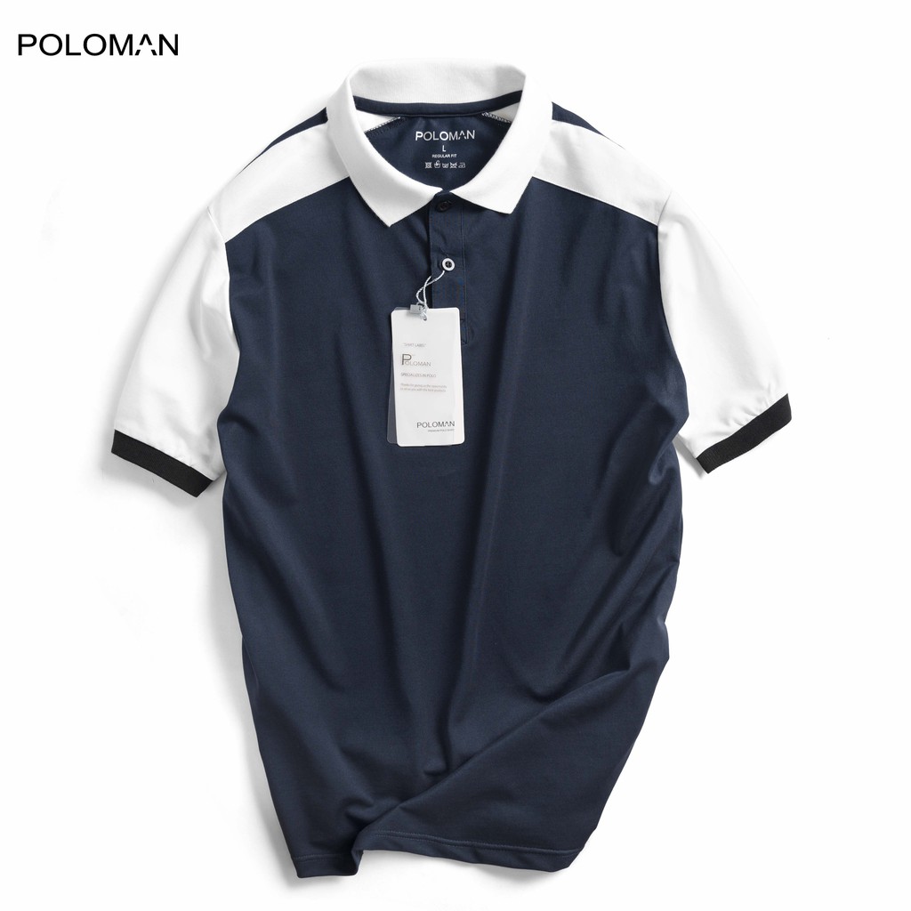 Áo thun Polo nam NIO in họa tiết, vải cá sấu Cotton xuất xịn,chuẩn form - POLOMAN